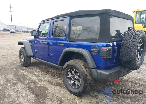 2020 Jeep Wrangler Unlimited Rubicon 4X4 z USA, uszkodzony, nr VIN 1C4HJXFN3LW219113